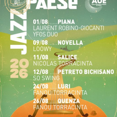 Activité: JAZZ IN PAESE 2026 ! Concerts gratuits dans nos villages de Corse !